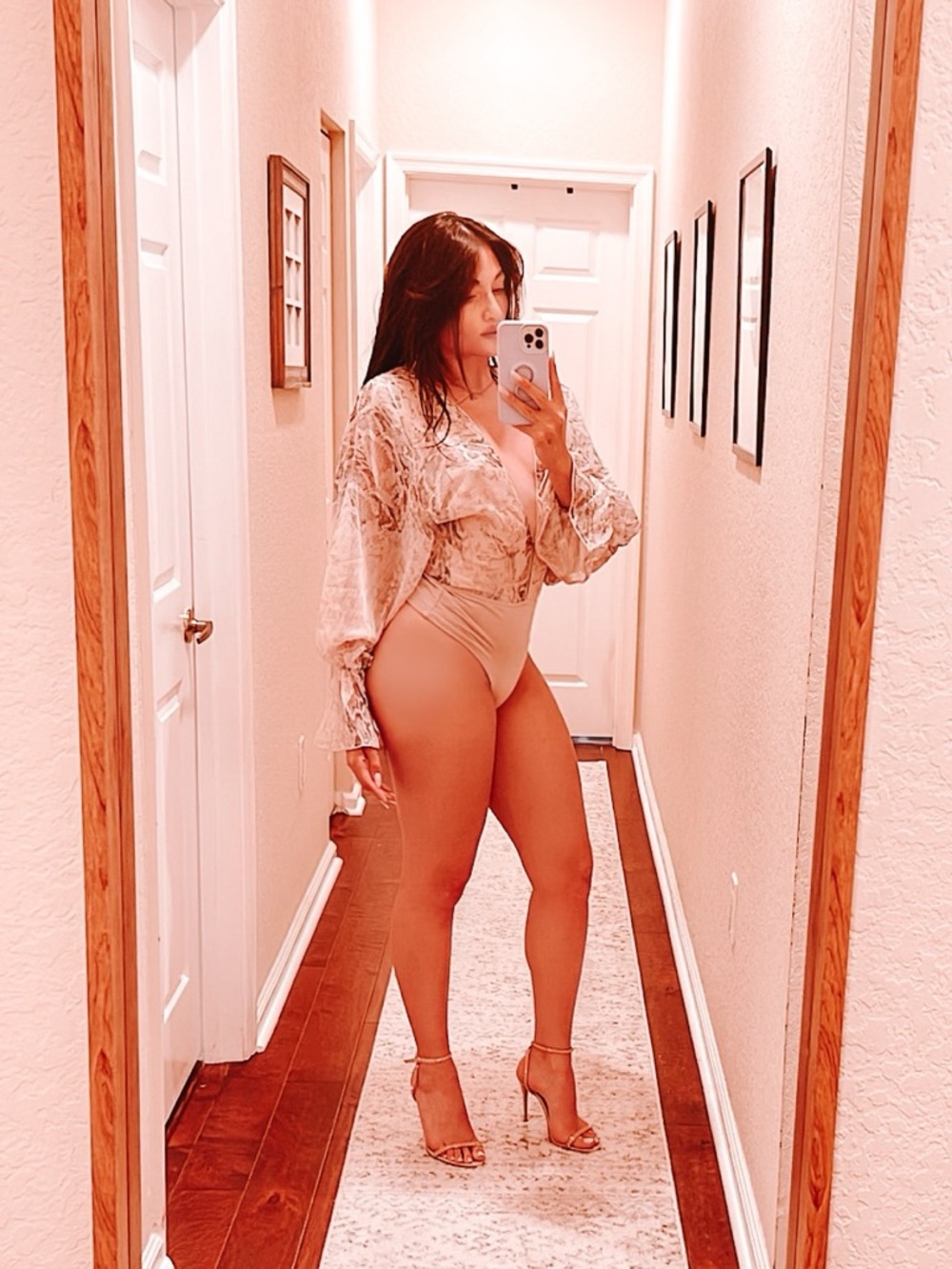 Snake Bodysuit - Taupe